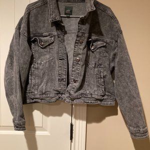 Jean Jacket, Dark Grey ,Wild Fable, Large, Cropped.